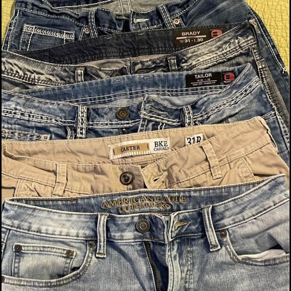 Buckle jeans, new condition